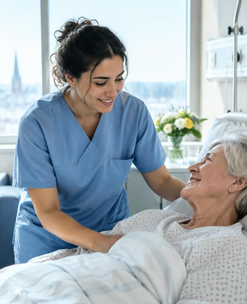 Pflegefachkraft aus Tunesien auf Station in einer deutschen Klinik